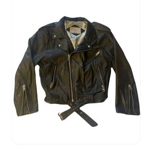 Sylvia made in Canada vintage leather biker jacket